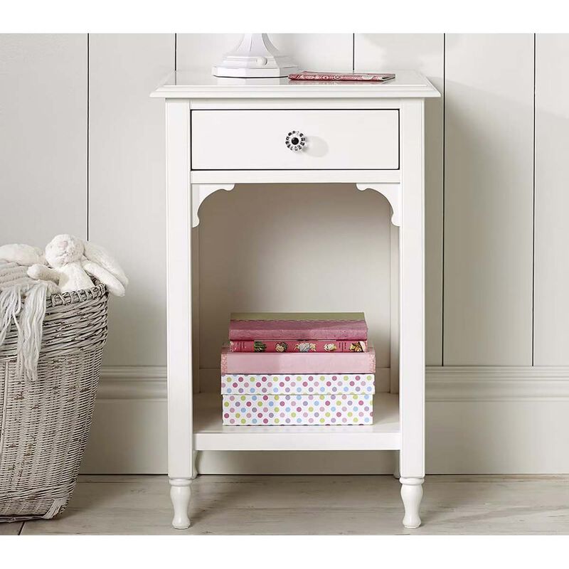 Pottery Barn Kids Juliette Nightstand French White image number 1